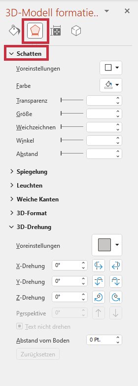 Werden Sie kreativ mit 3D PowerPoint-Elementen: 5 überzeugende Ideen für Ihre Präsentation! 14 Schatten 3D PowerPoint Element zufügen