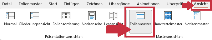 Verwenden Sie den PowerPoint-Folienmaster! - Zeit sparen und Vorteile für Ihre PowerPoint nutzen 3 PowerPoint-Folienmaster einfügen, so geht es