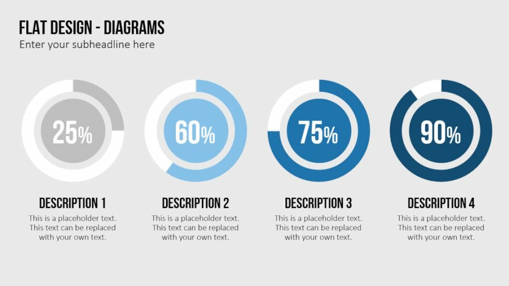Flat Design: Blickfang für PowerPoint-Präsentationen - Tipps&Tricks! 6 Flat Design Diagramme