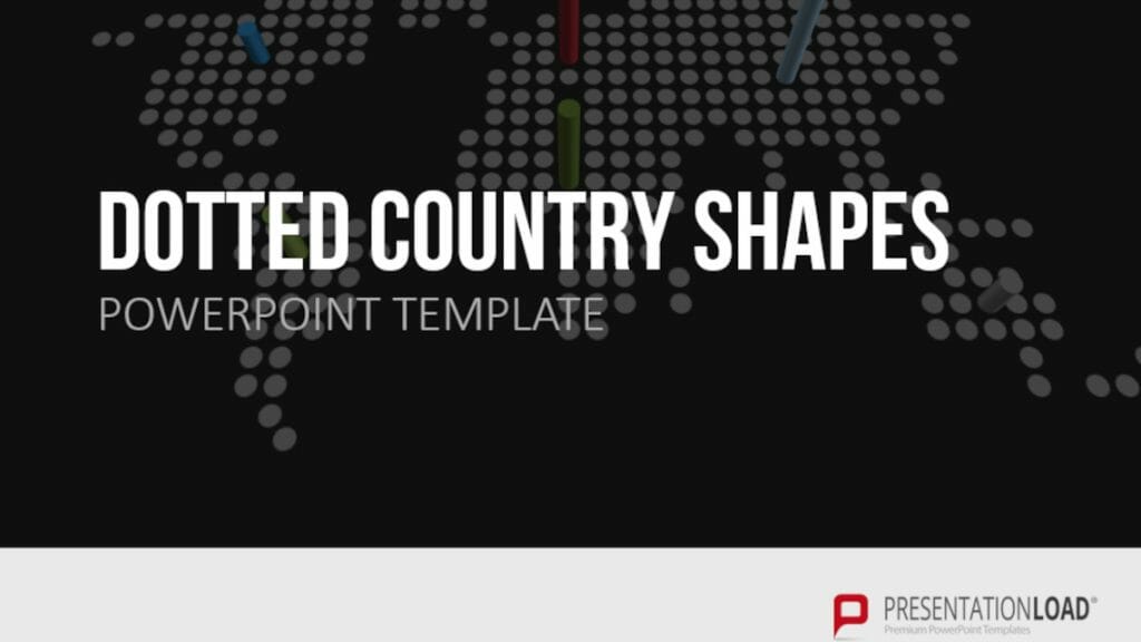 PowerPoint-Landkarten in Präsentationen einsetzen: 8 effektvolle Ideen, Tipps &Tricks! 16 PowerPoint-Landkarte: Dotted Country Shapes