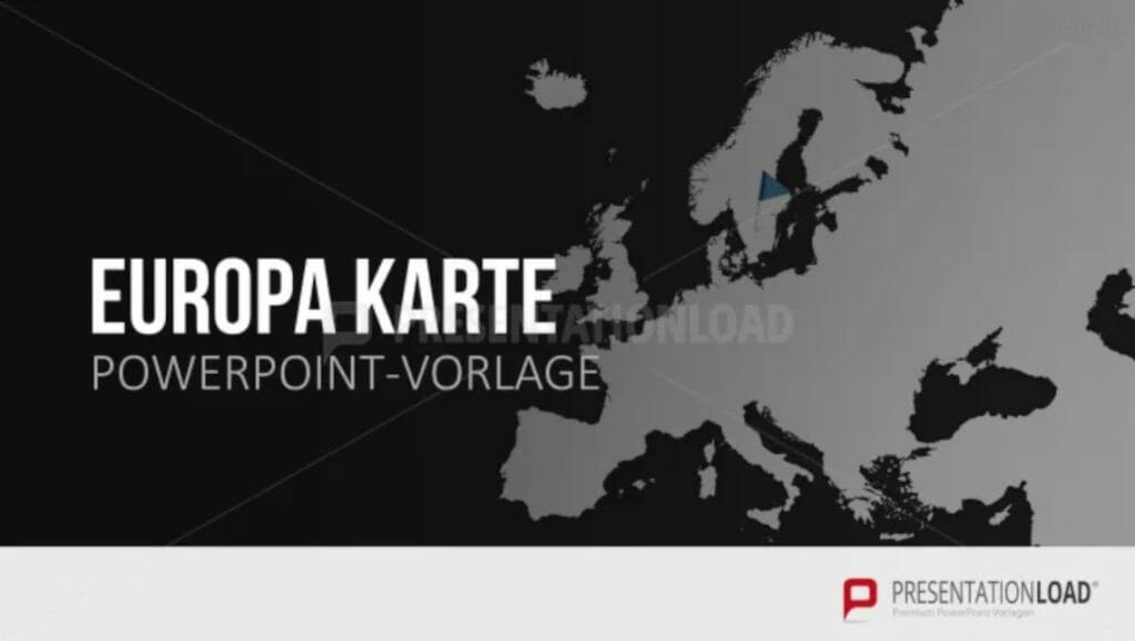 PowerPoint-Landkarten: Europakarte