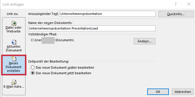 Verbessern Sie Ihre Präsentation mit Hyperlinks&Co. für mehr Interaktivität: 4 Tipps 5 Interaktivität in Präsentationen: Neues Dokument erstellen