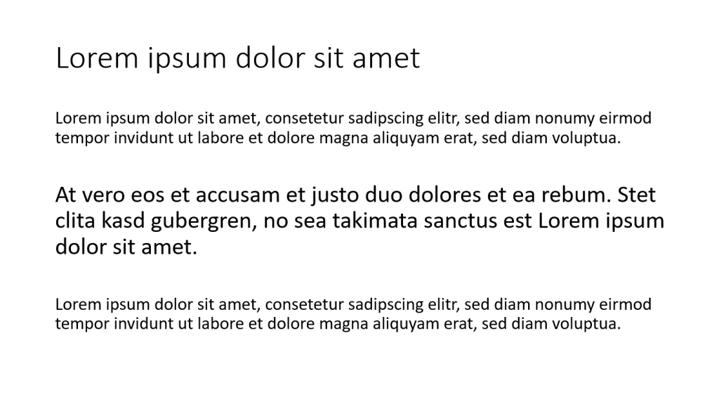 Kontraste in PowerPoint richtig einsetzen: 3 verschiedene Kontrastarten mit Tipps und Tricks! 2 Größenkontrast in PowerPoint