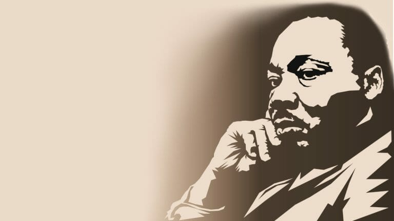 Präsentationen wie Martin Luther King halten