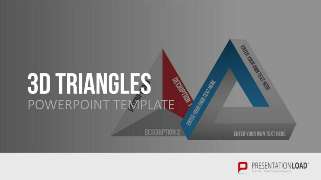 3D Dreiecke für Ihre PowerPoint Präsentation