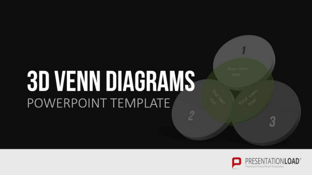 3D PowerPoint Venn Diagramm für Ihre Präsentation