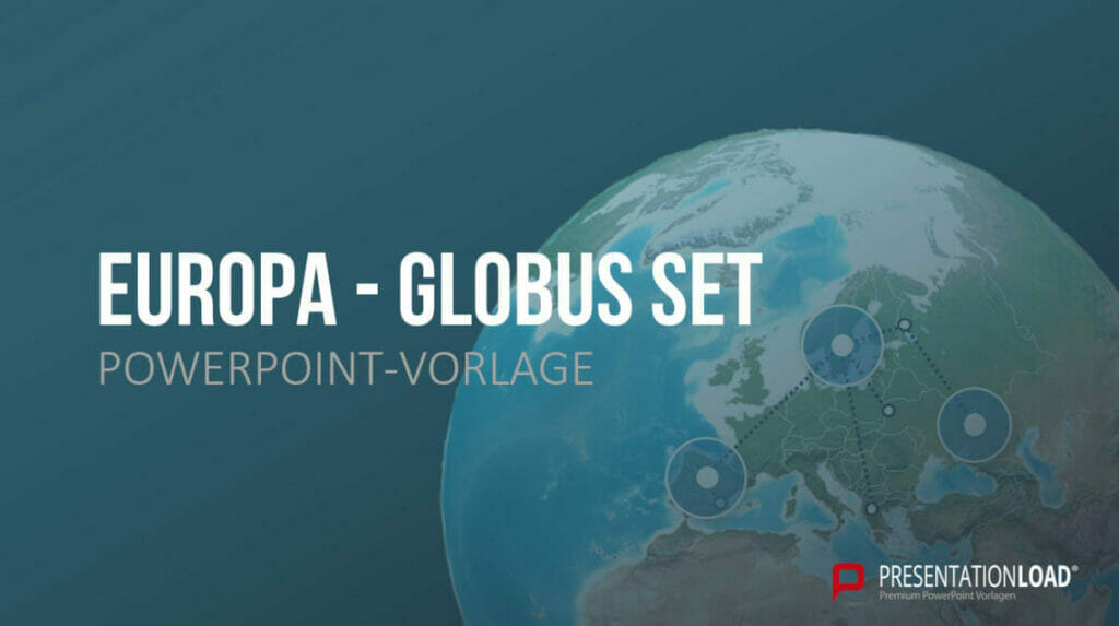 3D europa Slides für Ihre PowerPoint-Präsentation
