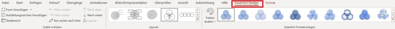 Venn-Diagramme in PowerPoint erstellen - 4 überzeugende Varianten! 7 Venn-Diagramm bearbeiten
