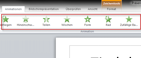 Mit einer PowerPoint Animation Akzente in Ihrer Präsentation setzen! 6 PowerPoint-Animation 7a