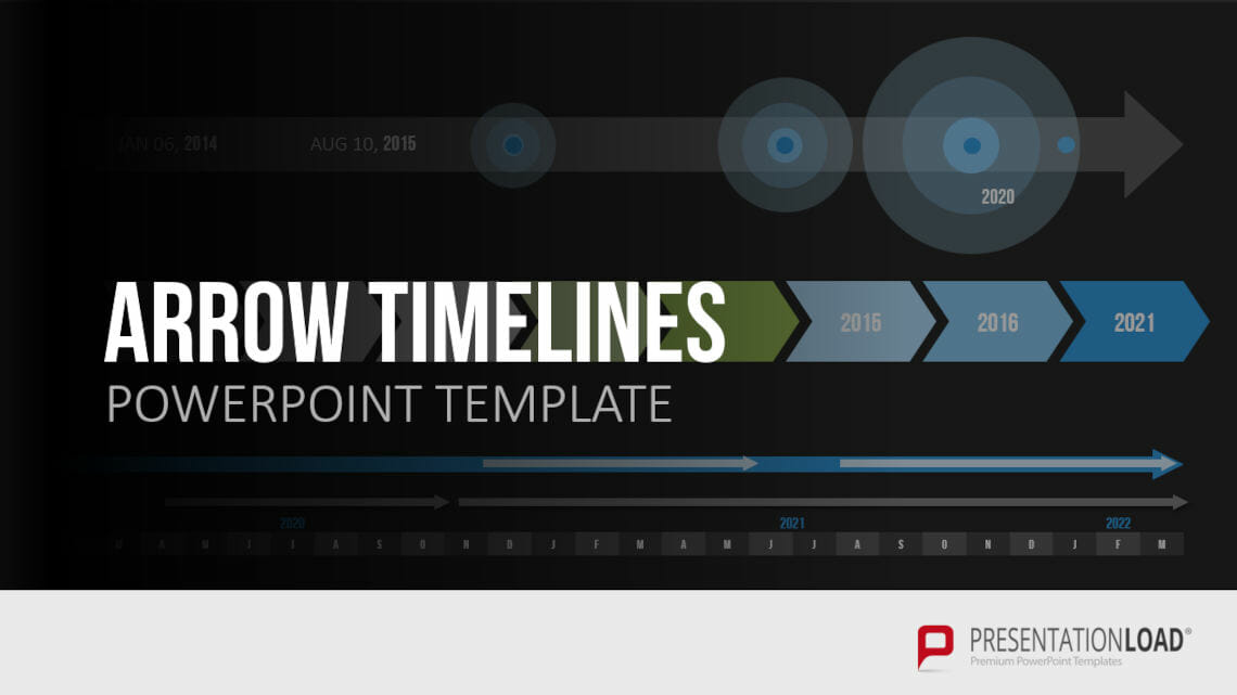 Timeline als Pfeil für Ihre PowerPoint