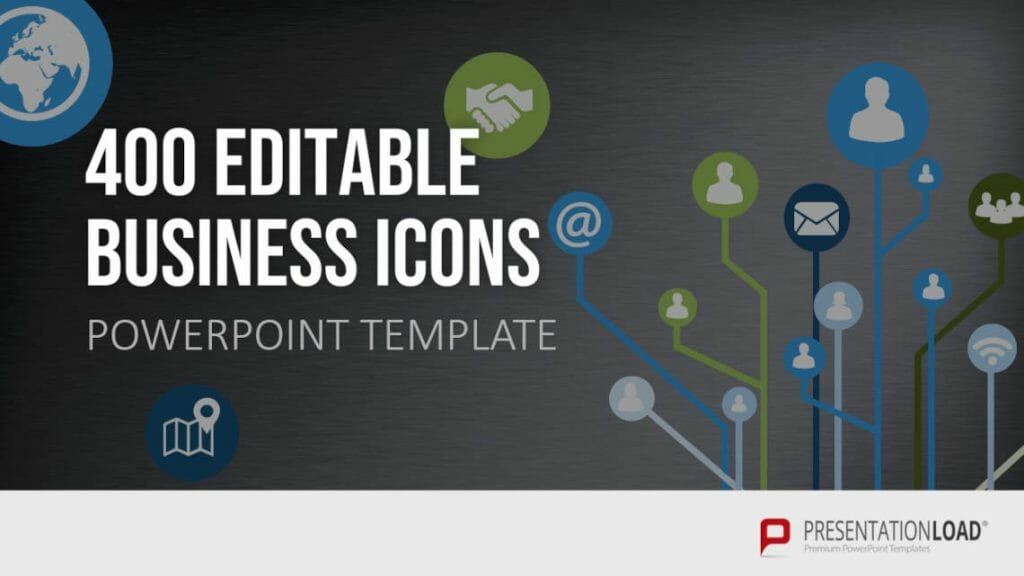 Piktogramme: 400 Business PowerPoint Icons für Reporting-Präsentation