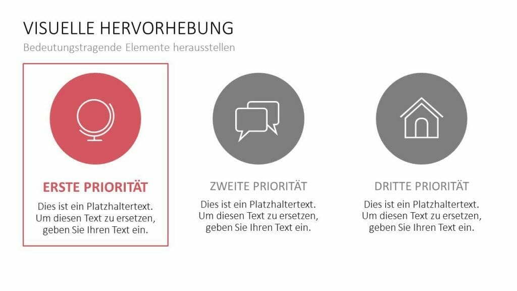 Steuern Sie die Aufmerksamkeit Ihres Publikums: 9 nützliche Tipps für Aufmerskamkeit von Beginn an! 4 Farbakzente zur Aufmerksamkeitssteuerung