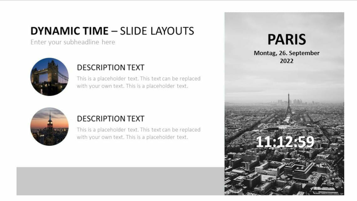 Richtiges Managen der Präsentationszeit: 4 Tipps und ein Add-In - So bleiben Sie in der Spur! 10 Stellen Sie Ihre Uhrzeit auf jeder Präsentation mittels Add-In ein