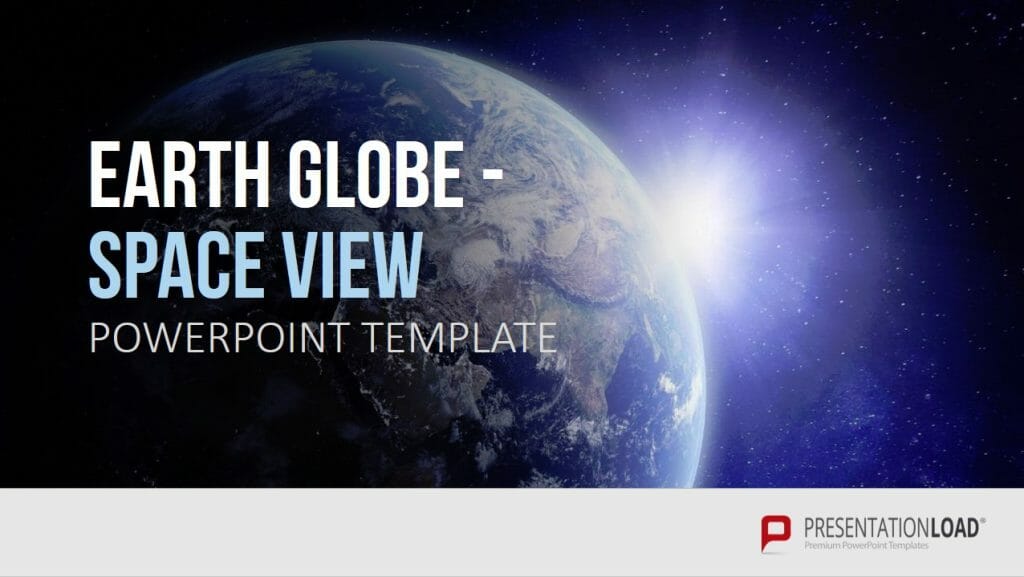 Earth GLobe Space View PowerPoint-Folien Shop