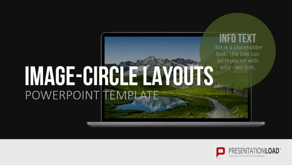 10 Arten von PowerPoint-Folien für überzeugende Präsentationen! 5 Image Circle Layouts PowerPoint-Folien Shop
