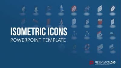 Präsentation erstellen Isometrische Icons