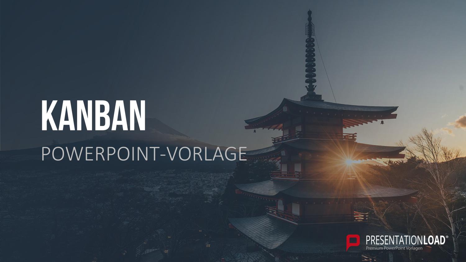 Agiles Management mit Kanban - das sollte man darüber wissen! 2 Kanban PowerPoint-Vorlage
