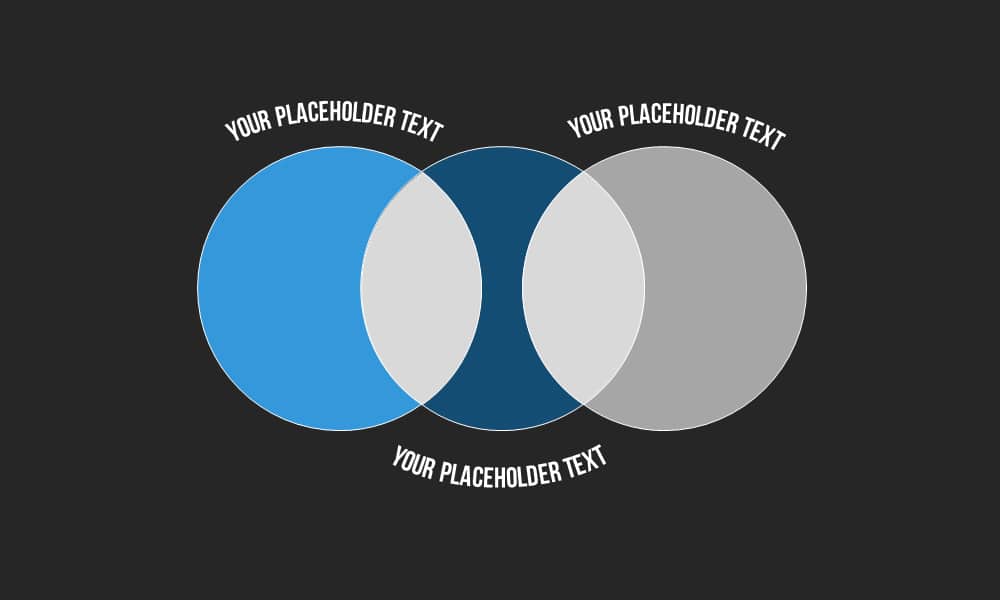 Venn-Diagramme in PowerPoint erstellen - 4 überzeugende Varianten! 10 Linear DE Venn Diagramme