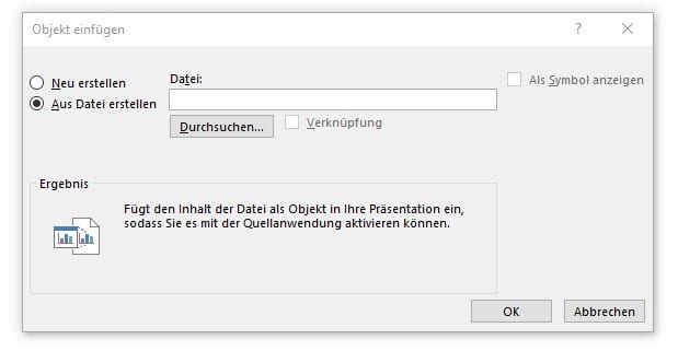 PDF in PowerPoint einfügen - 5 Möglichkeiten, PDFs problemlos einzubinden 4 PDF in PowerPoint einfügen Info Objekt