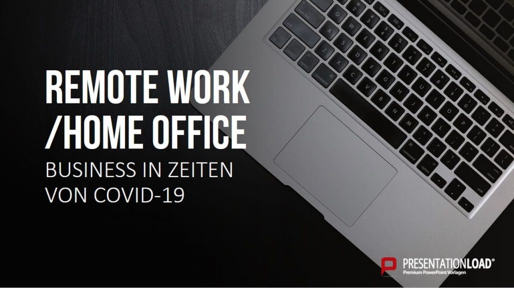 PowerPoint-Hintergrund Home Office Shop