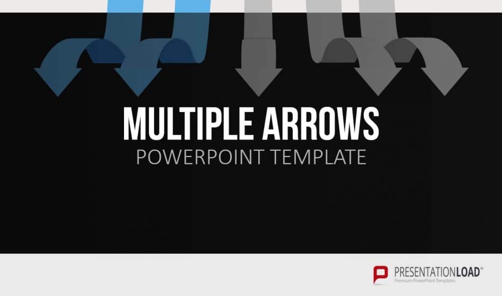 PowerPoint Pfeile multiple arrows Shop