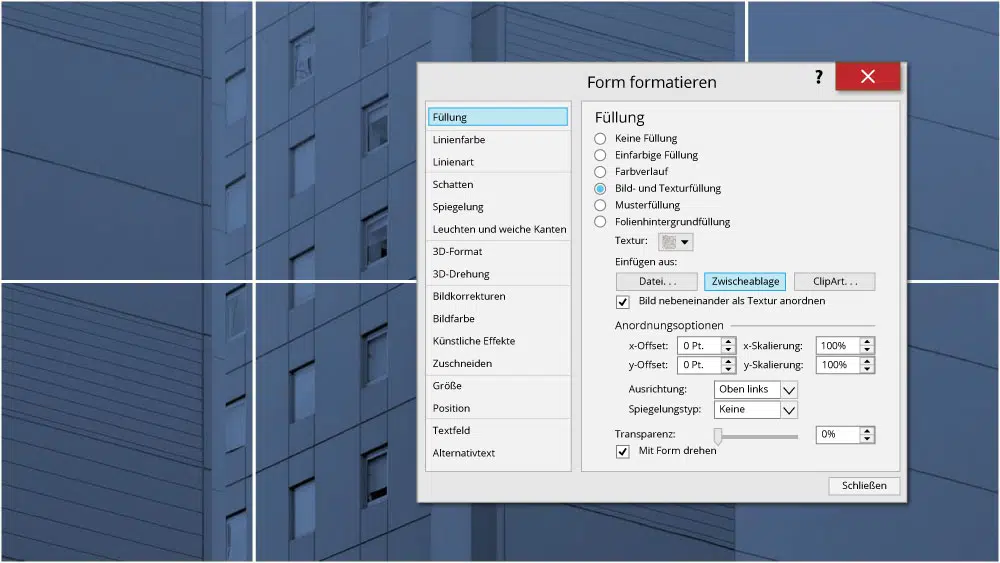 Bilder in PowerPoint-Präsentationen gekonnt in Szene setzen: 2 auffallende Ideen für Ihre Folien! 3 Bilder in Präsentationen in Szene setzen: Rasterlook 3