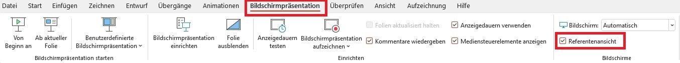 Besser präsentieren mit der PowerPoint-Referentenansicht! - Tipps & Tricks 2 PowerPoint-Referentenansicht einstellen2