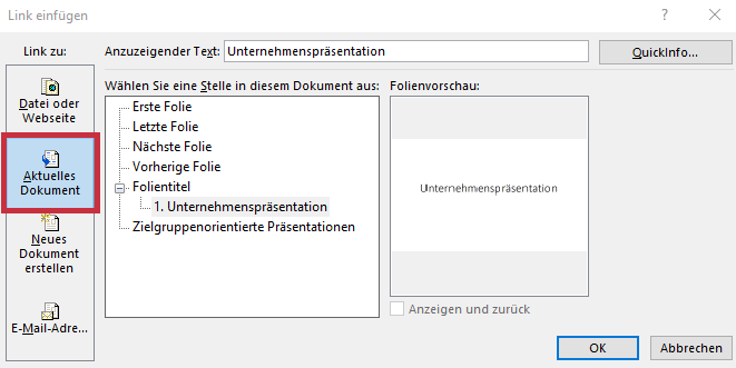 Verbessern Sie Ihre Präsentation mit Hyperlinks&Co. für mehr Interaktivität: 4 Tipps 4 Interaktivität in Präsentationen: