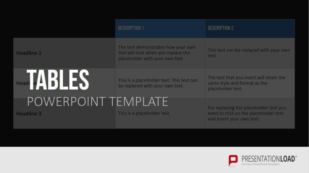10 Arten von PowerPoint-Folien für überzeugende Präsentationen! 19 Tables PowerPoint-Folien Shop