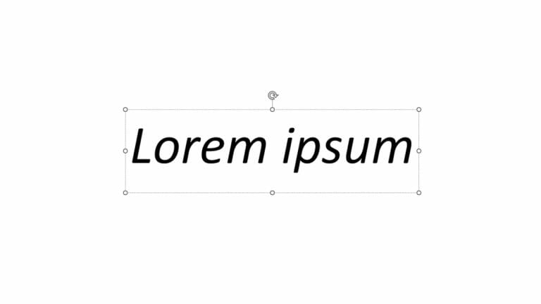 Blindtext in PowerPoint einfügen in drei Varianten