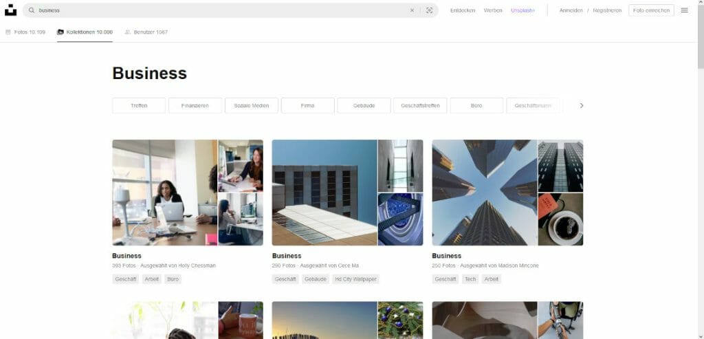 Die 5 besten, kostenlosen Bilddatenbanken-Seiten: Passende Bilder für Ihre Präsentation! 3 Bilddatenbank: Unsplash