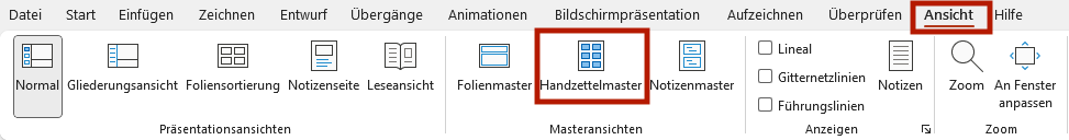 Handout erstellen: 11 Tipps für ein überzeugendes Begleitdokument 4 Handzettelmaster in PowerPoint für Handout Erstellung
