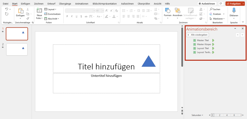 Animationen und Trigger auf dem Folienmaster: Die Profi-Anleitung! 5 Animationen auf dem Folienmaster Mastertitelformat bearbeiten2