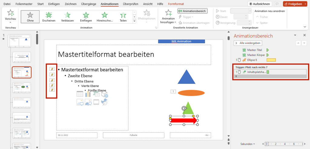 Animationen und Trigger auf dem Folienmaster: Die Profi-Anleitung! 6 Animationen auf dem Folienmaster so geht es