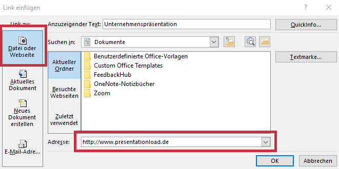 Verbessern Sie Ihre Präsentation mit Hyperlinks&Co. für mehr Interaktivität: 4 Tipps 2 Interaktivität in Präsentationen: Webseiten einbinden