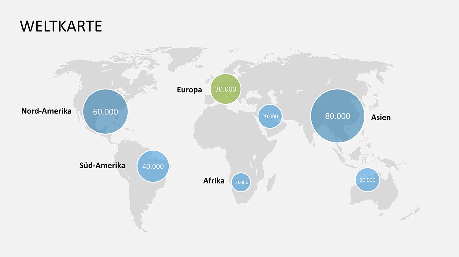 PowerPoint-Landkarten in Präsentationen einsetzen: 8 effektvolle Ideen, Tipps &Tricks! 11 Weltkarte PowerPoint für Vertrieb und Vertriebspräsentationen